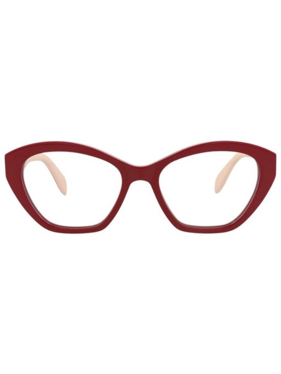 New Alexander McQueen Womens Cat Eye Red Red Transparent Fashion Designer Sungla